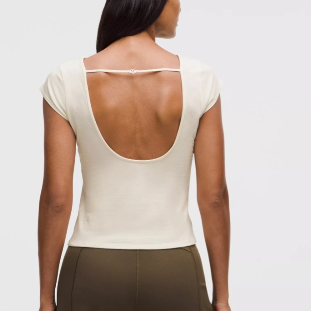 Lululemon Cream Crop Top
